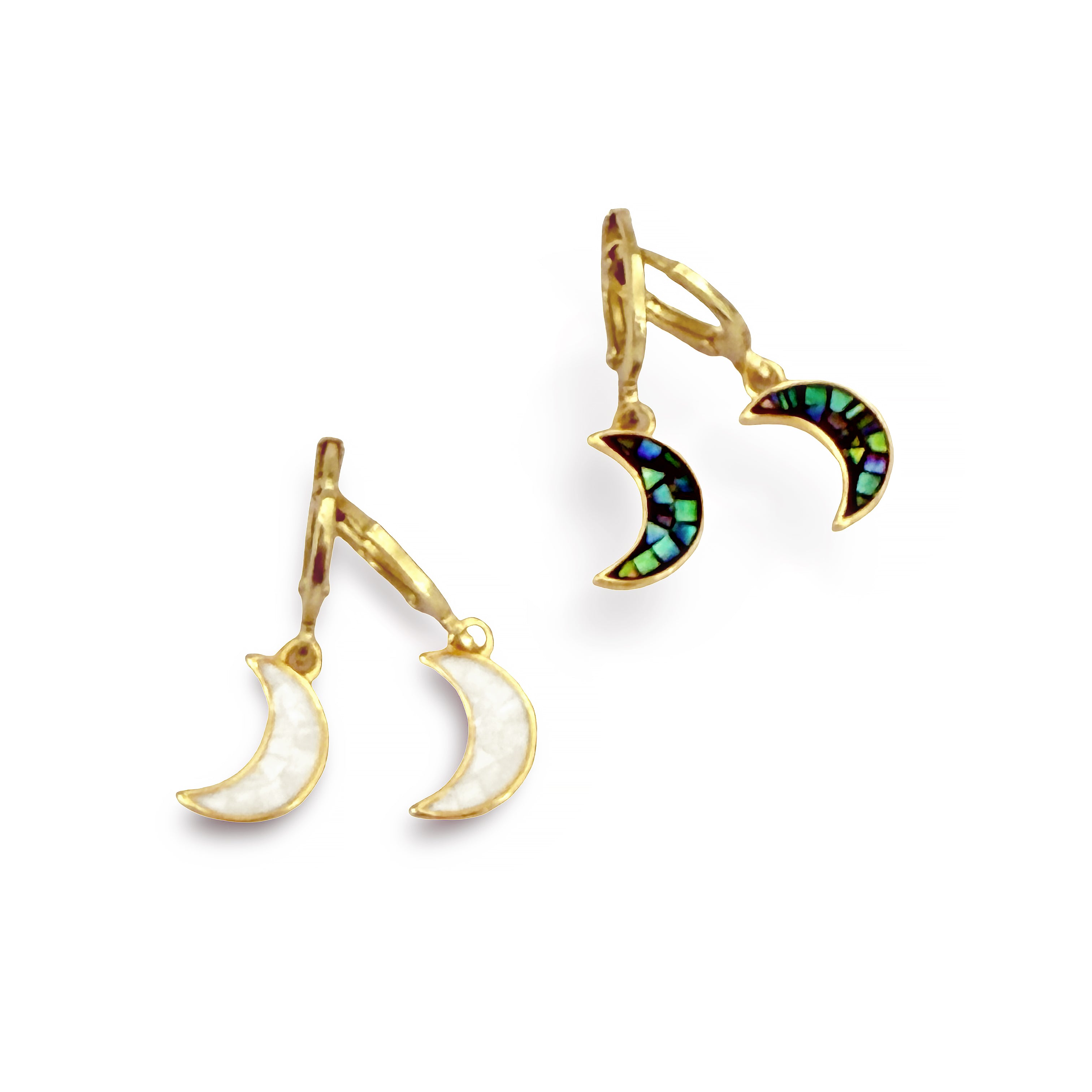 Moon Charm Huggie Earrings