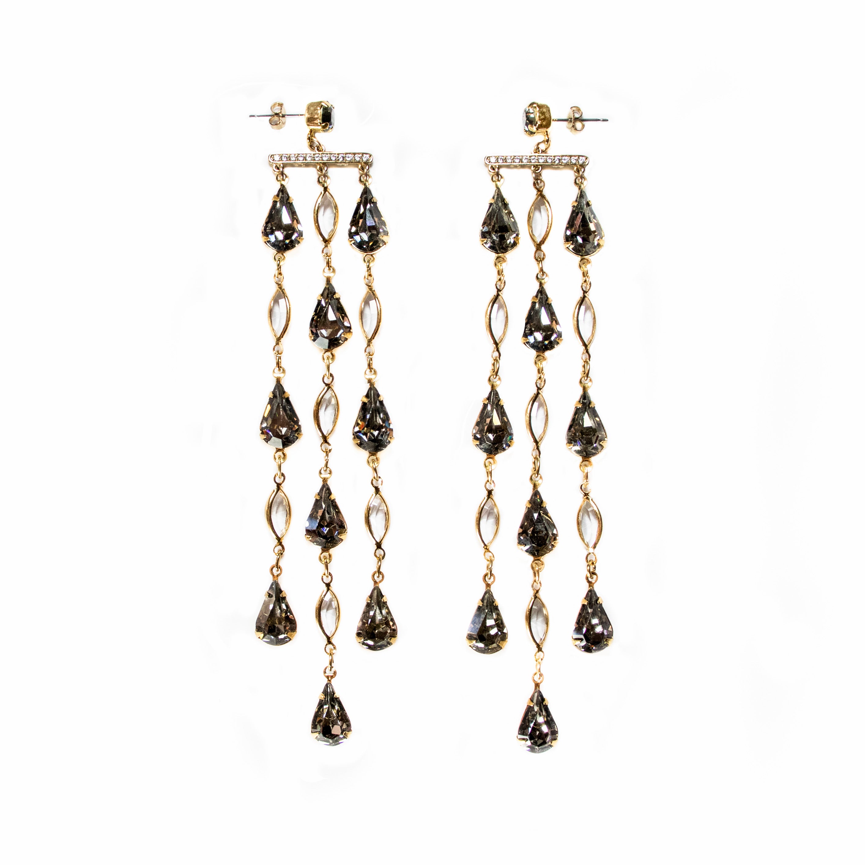 Emily Earrings (Steel Grey)