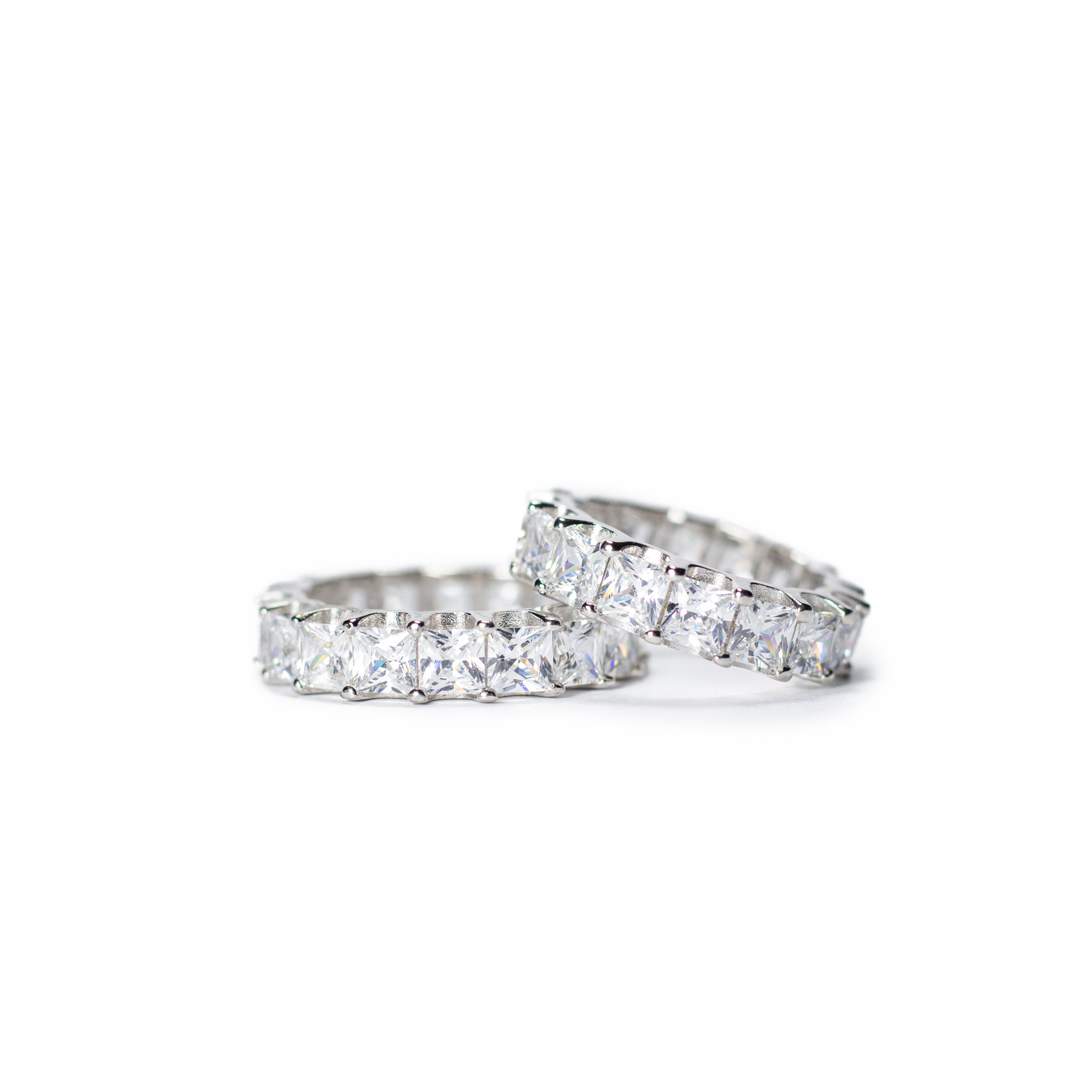 Princess Cut Eternity Band