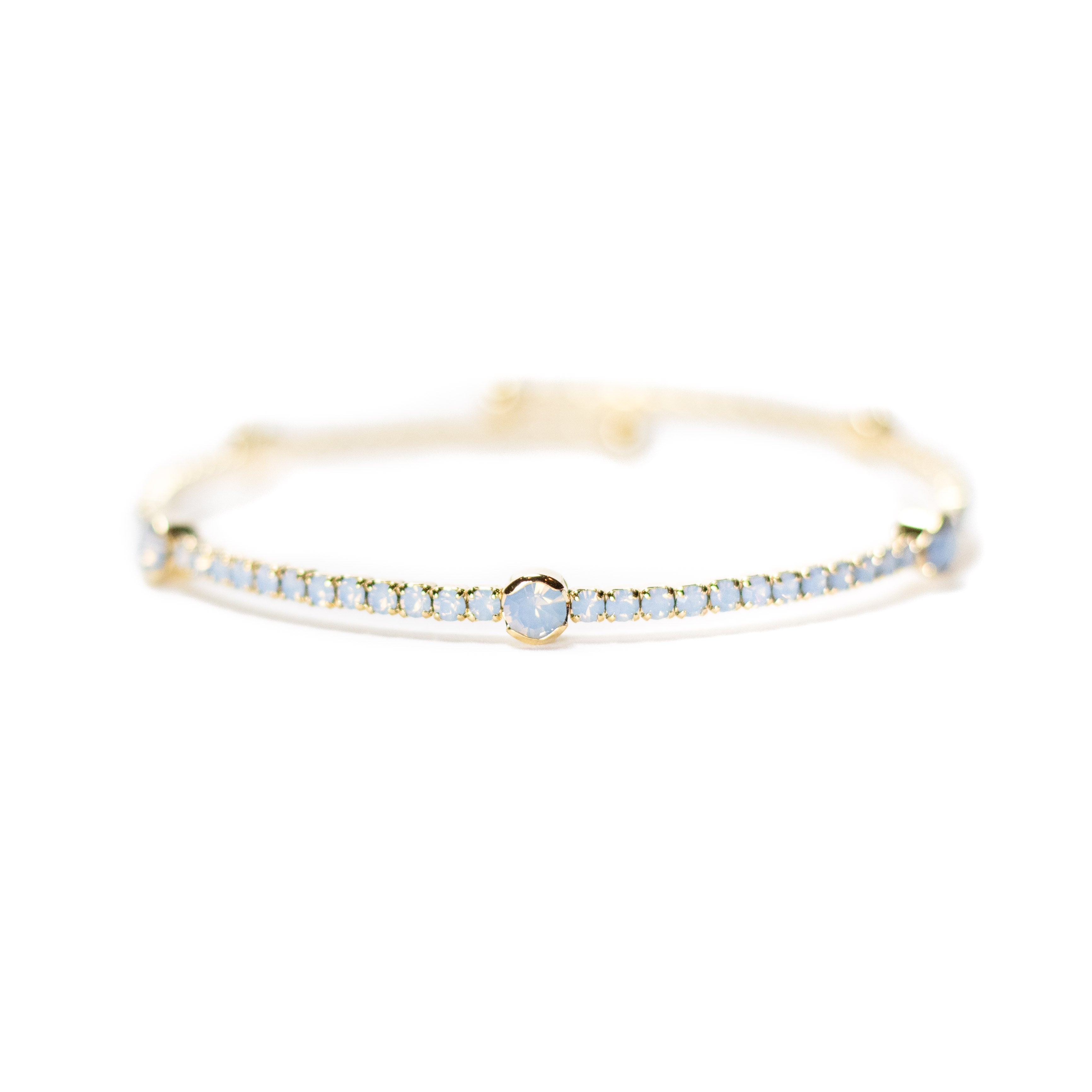 Periwinkle Crystal Bangle