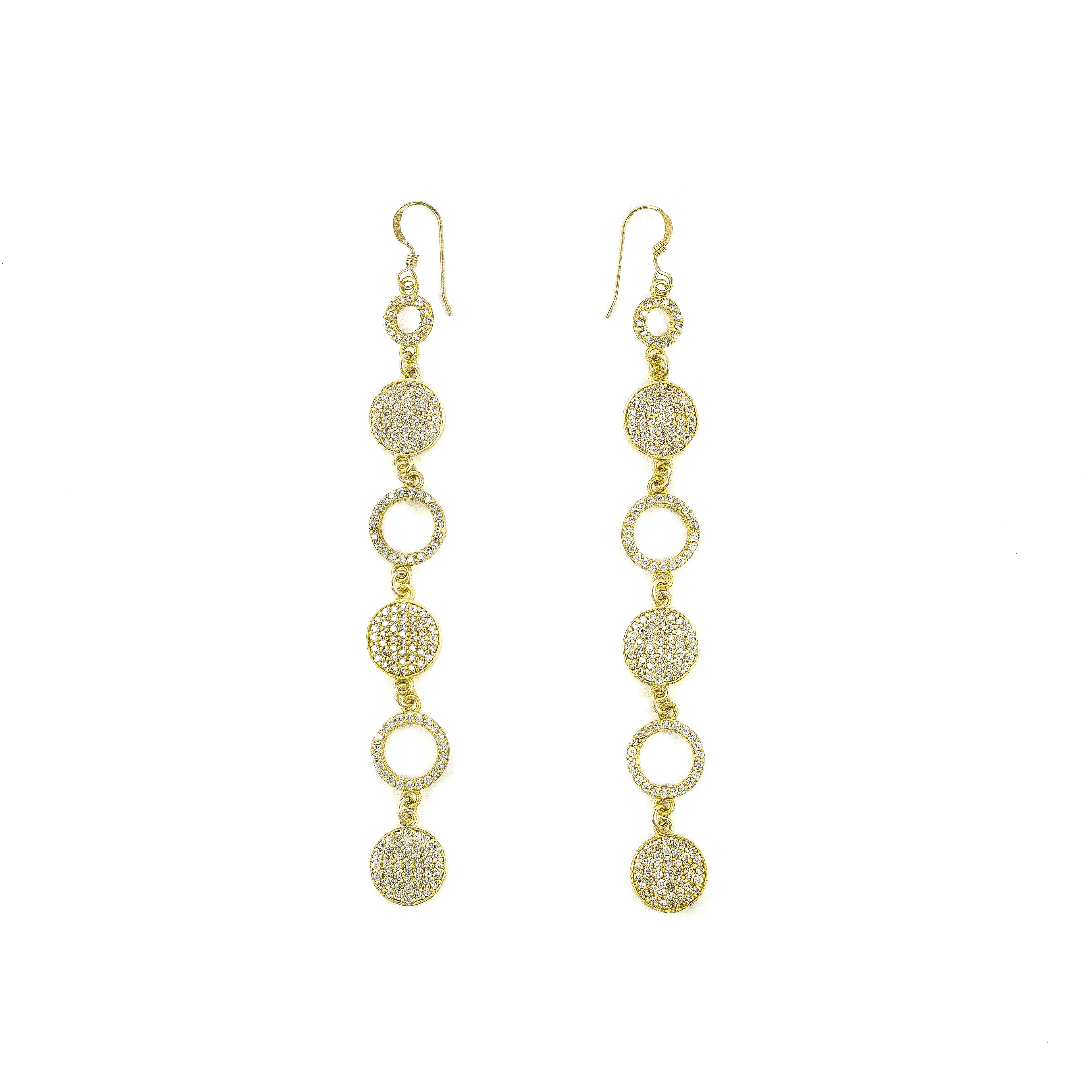 Crystal Linear Drop Earrings