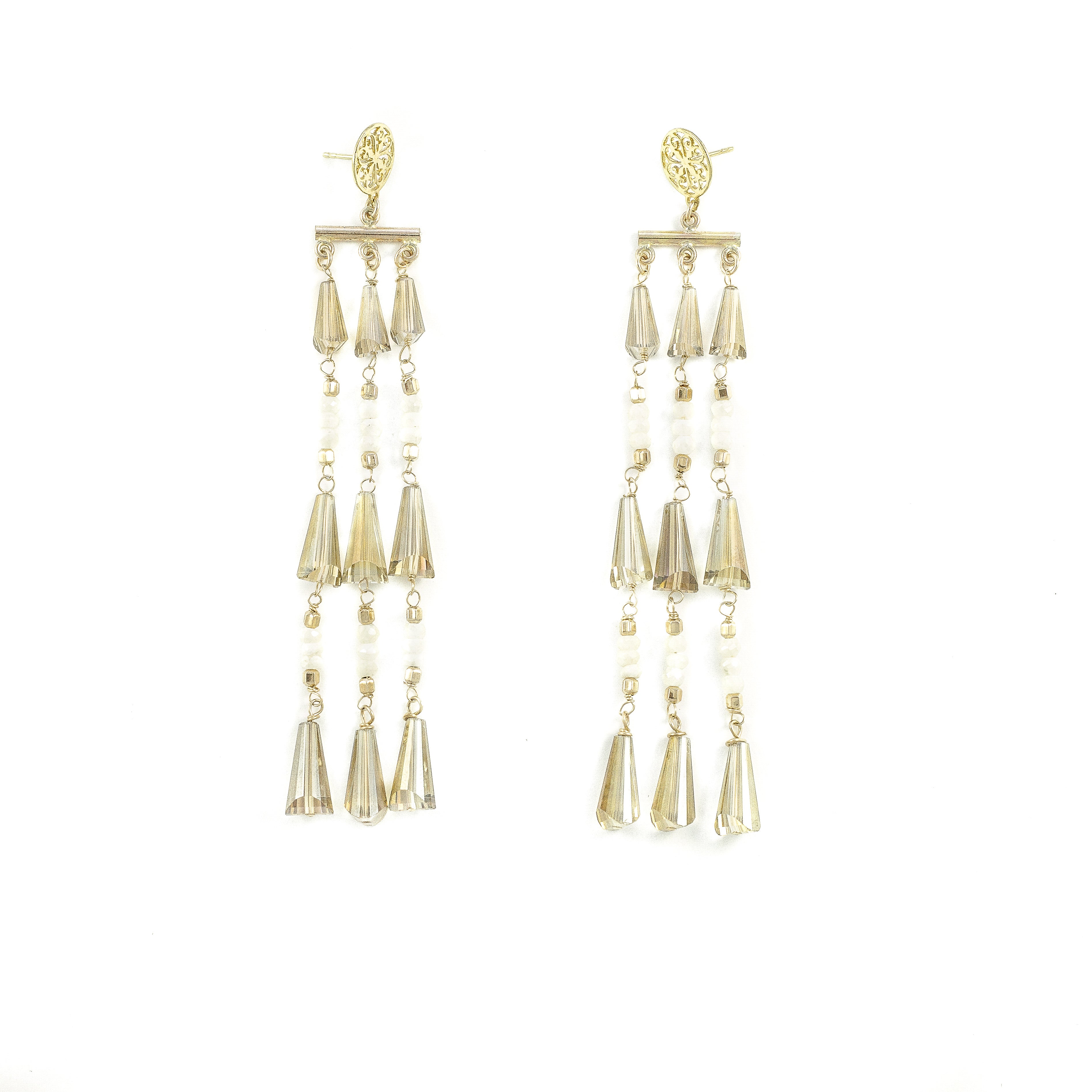 Destiny Earrings (Champagne)