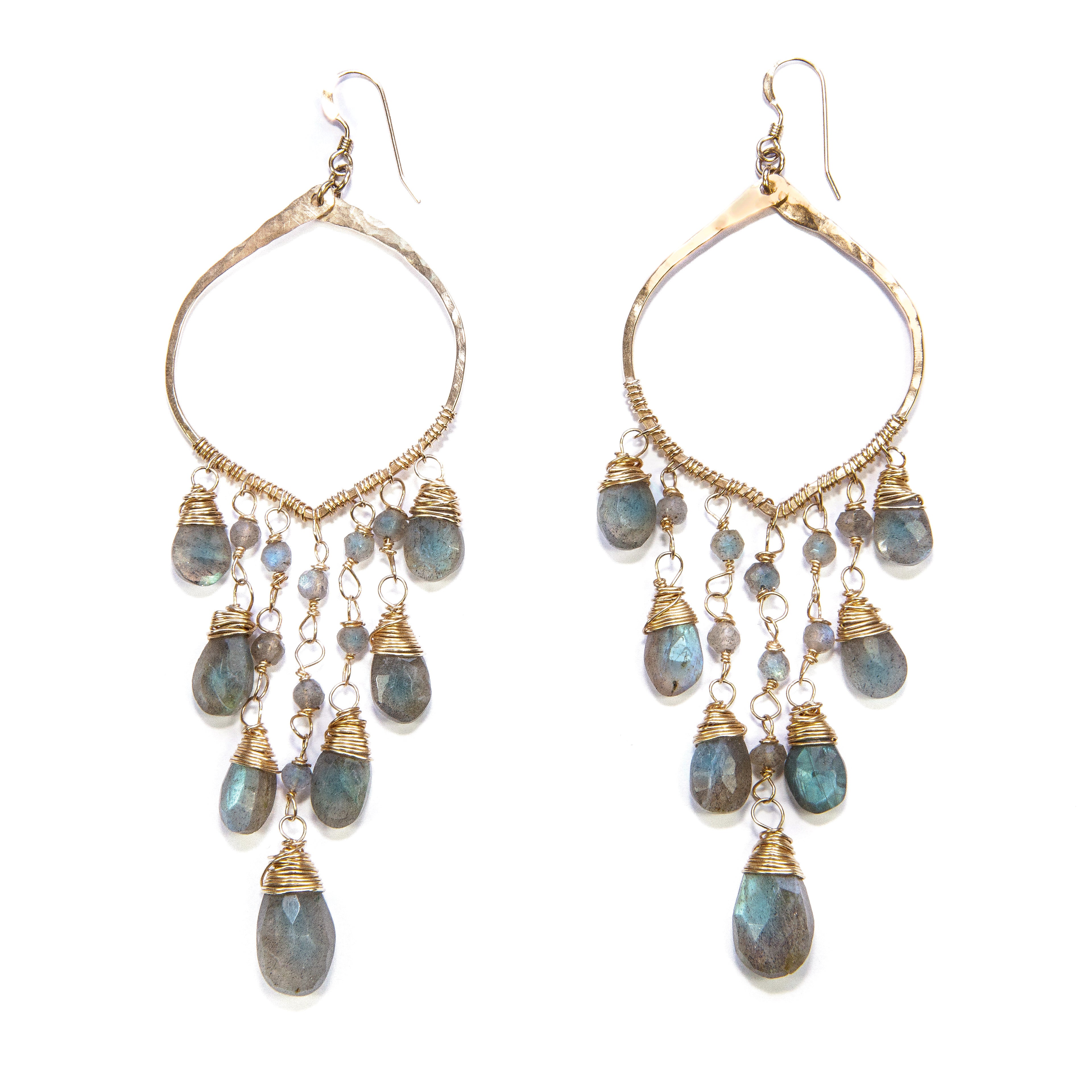 Cascade Earrings (Labradorite)