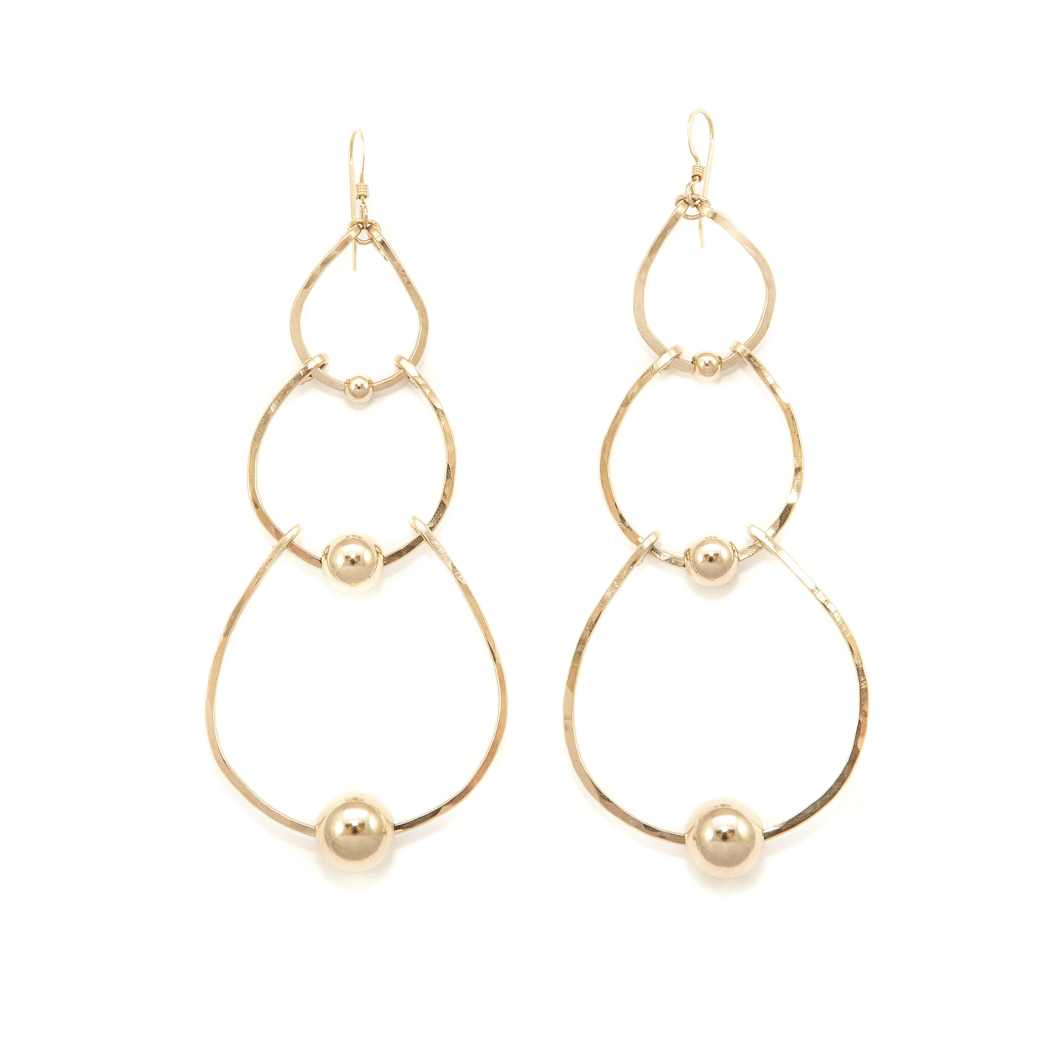 Triple Tear Drop Earrings