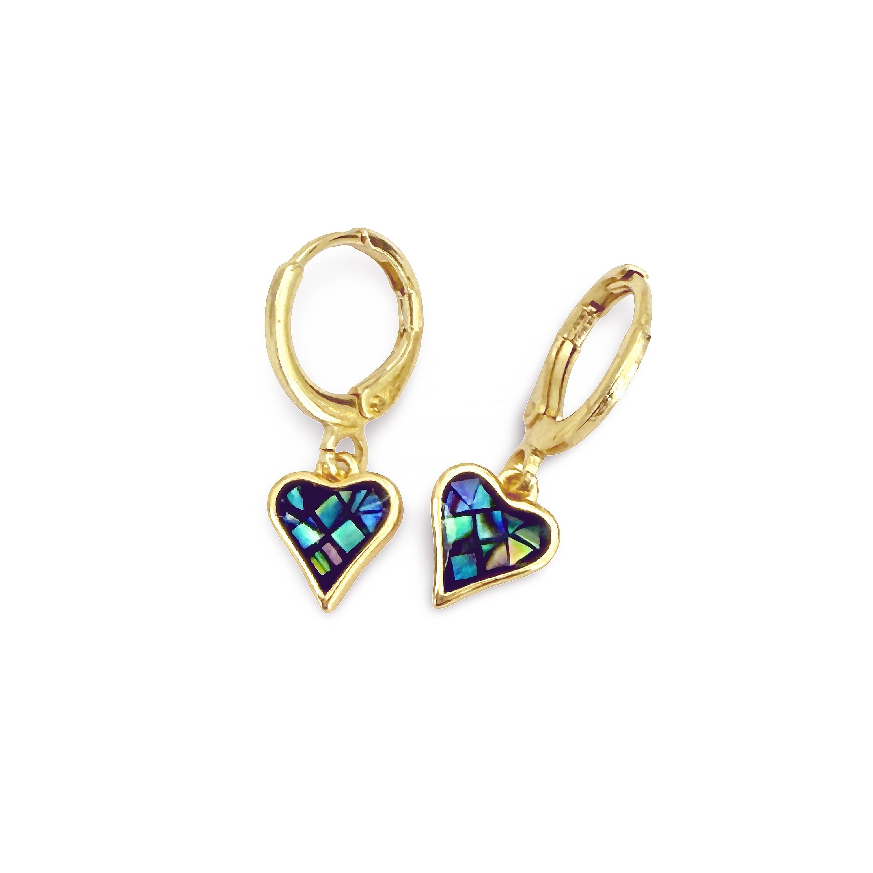 Heart Charm Huggie Earrings