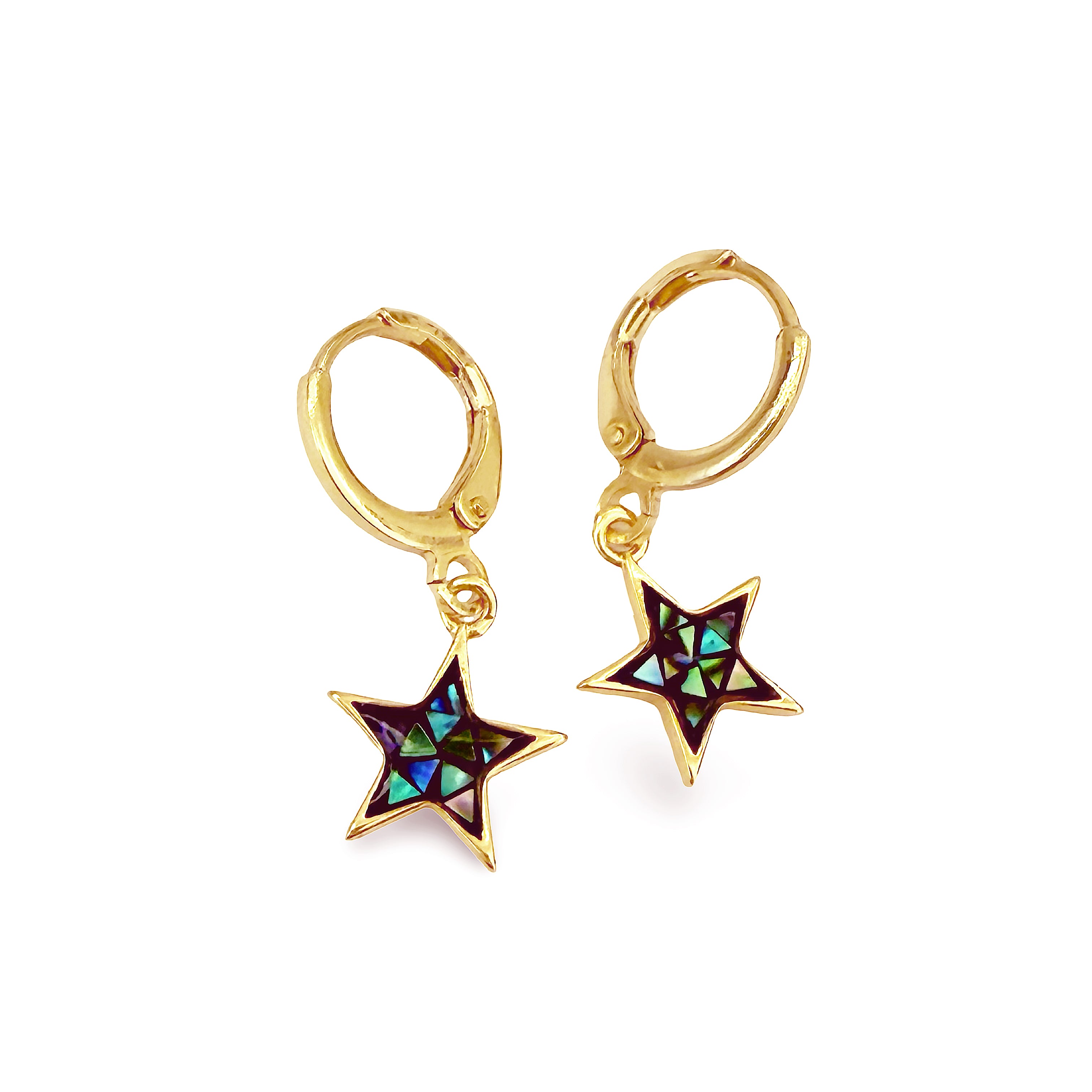 Star Charm Huggie Earrings
