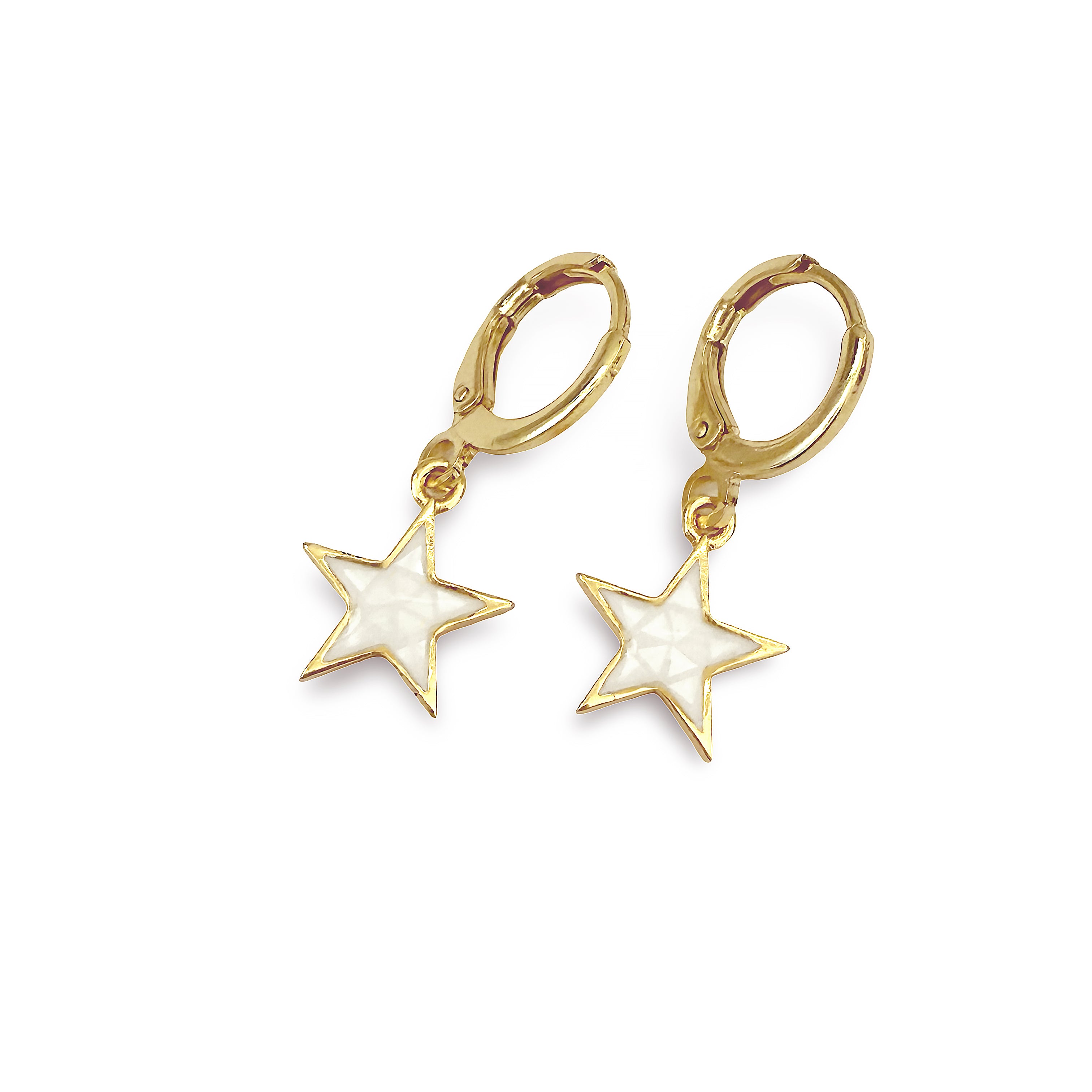 Star Charm Huggie Earrings