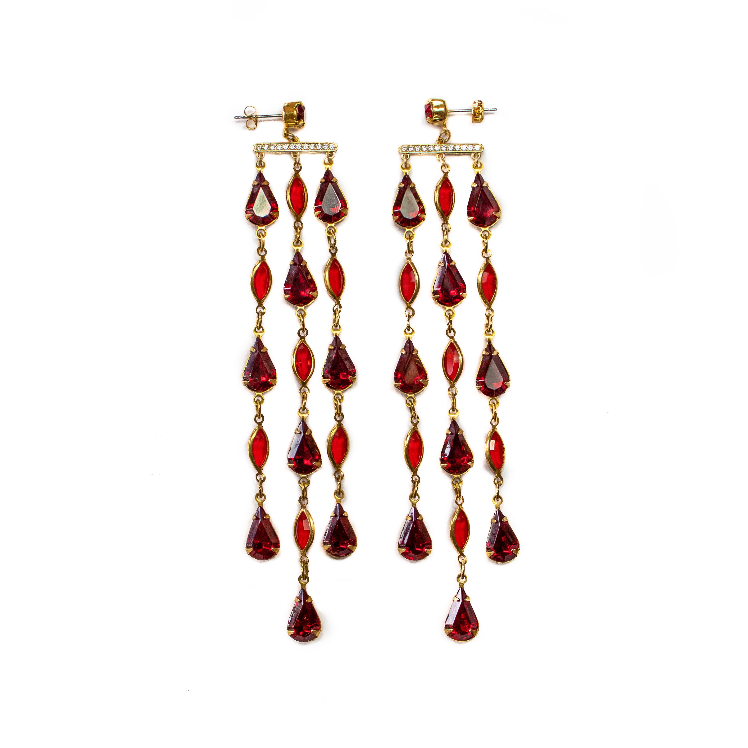 Emily Earrings (Ruby)