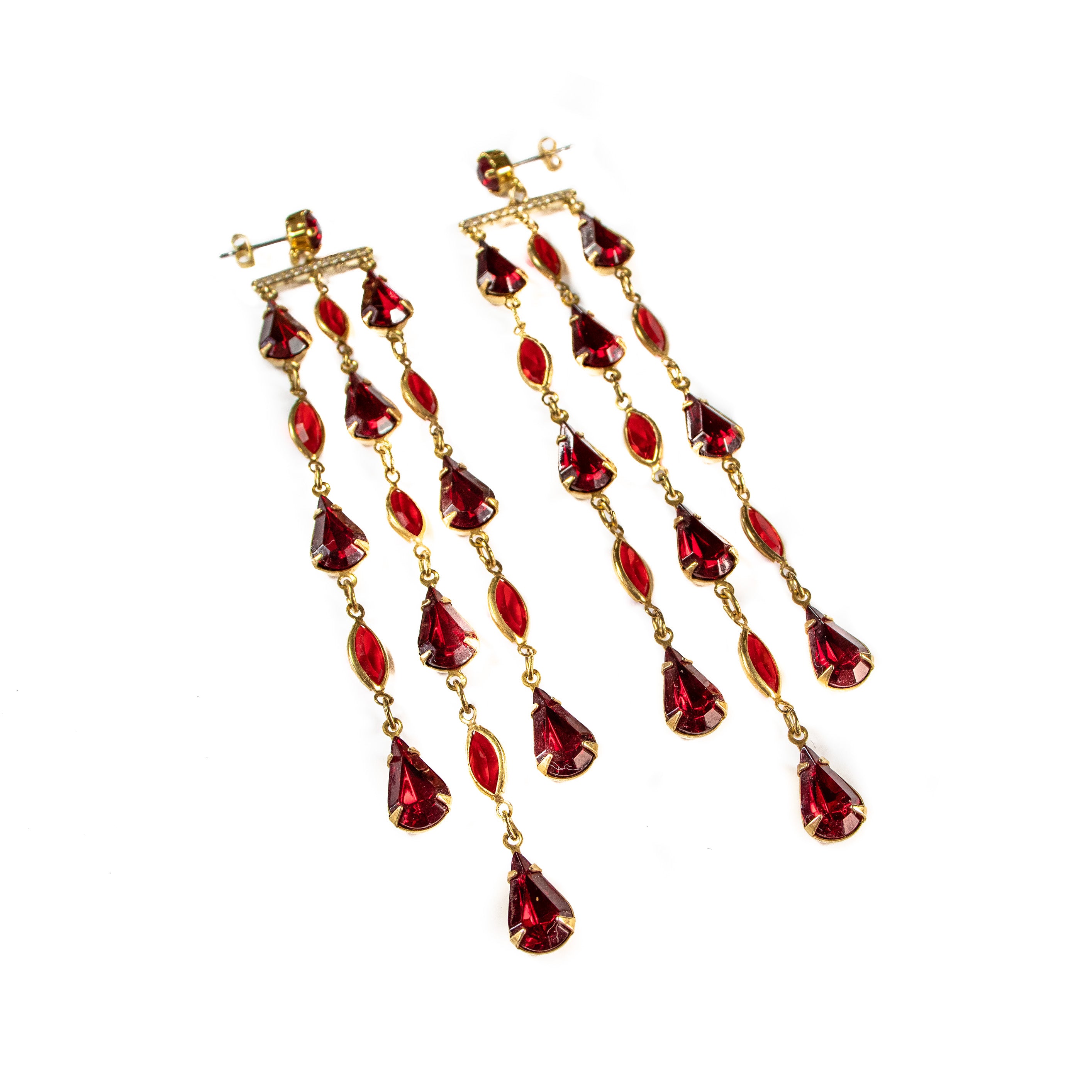 Emily Earrings (Ruby)