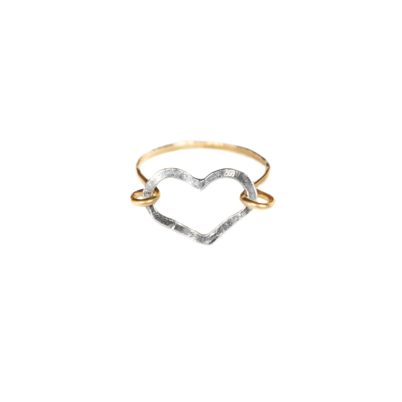 Heart Ring (Silver & Gold)