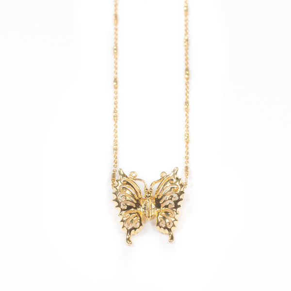 Zaela Filigree Butterfly Necklace