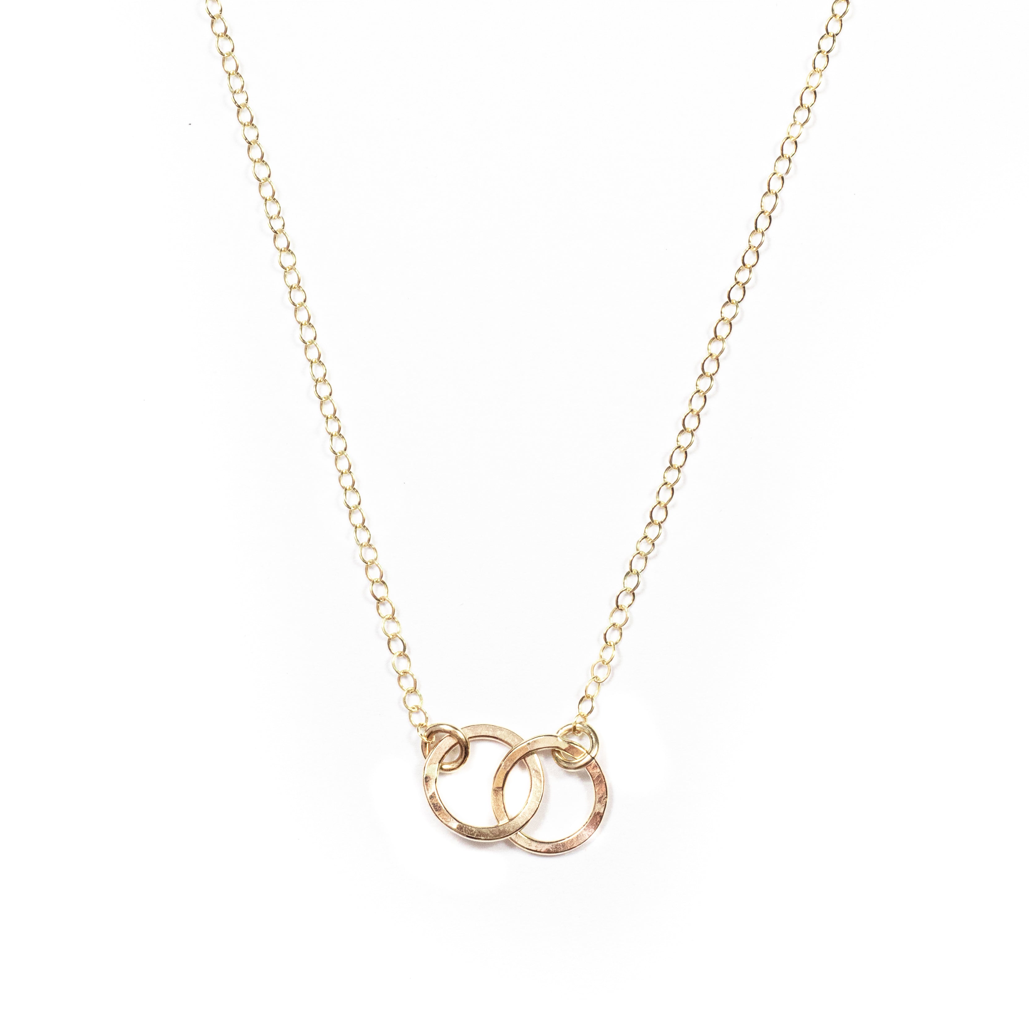 Double Circle Necklace (Gold)