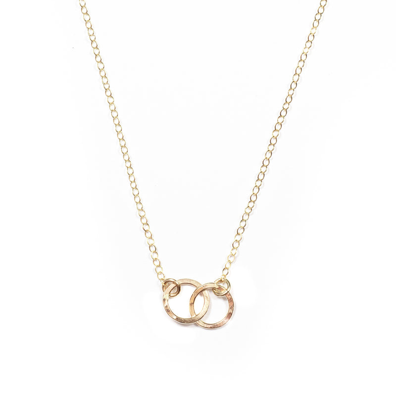 Double Circle Necklace (Gold)