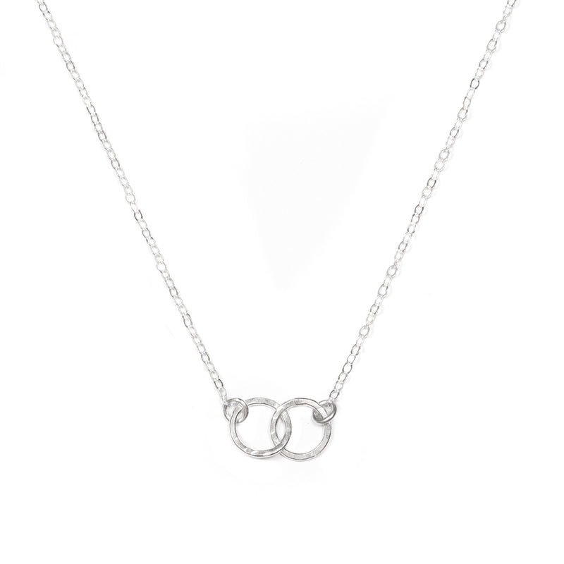 Double Circle Necklace (Silver)