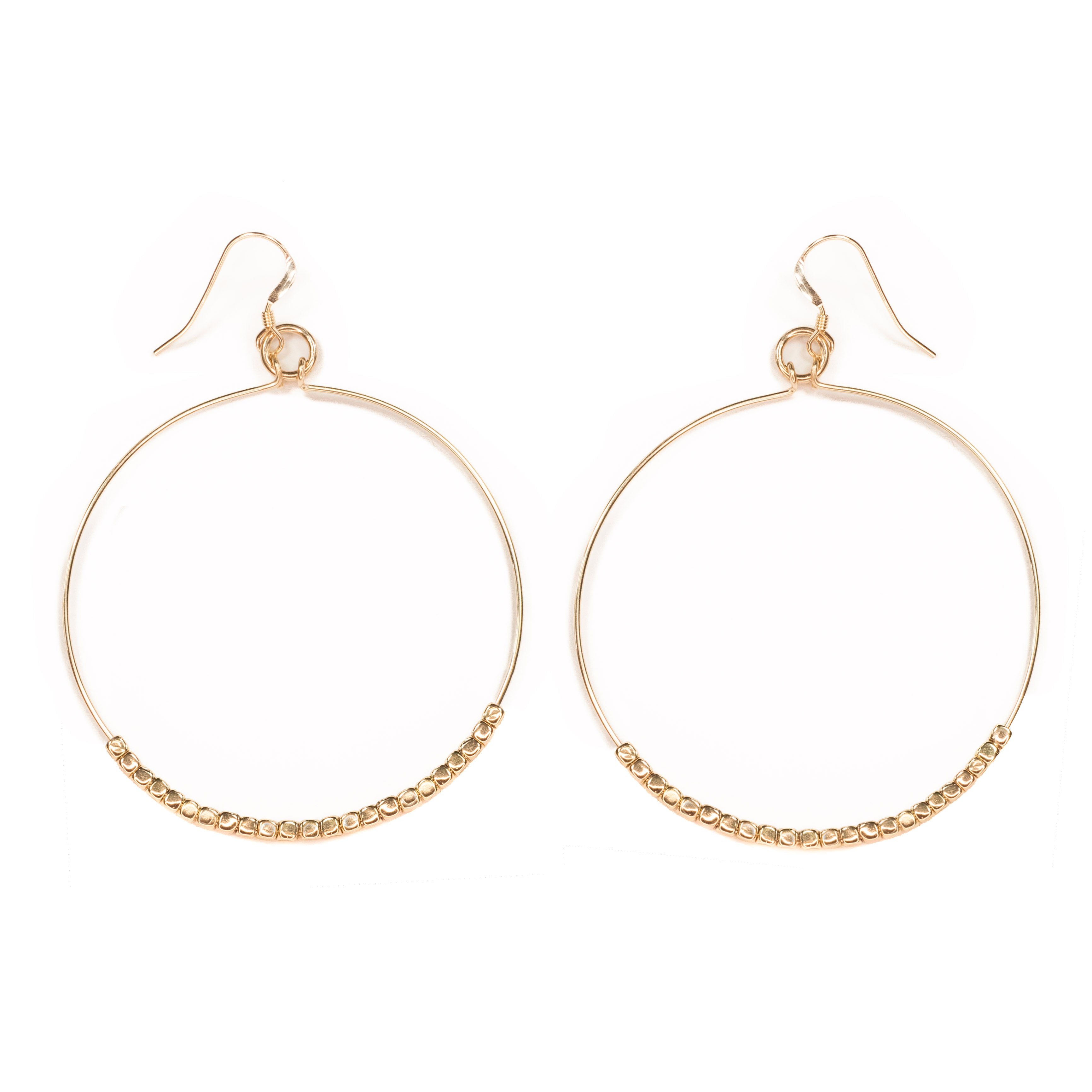 Beaded Hoop Earrings