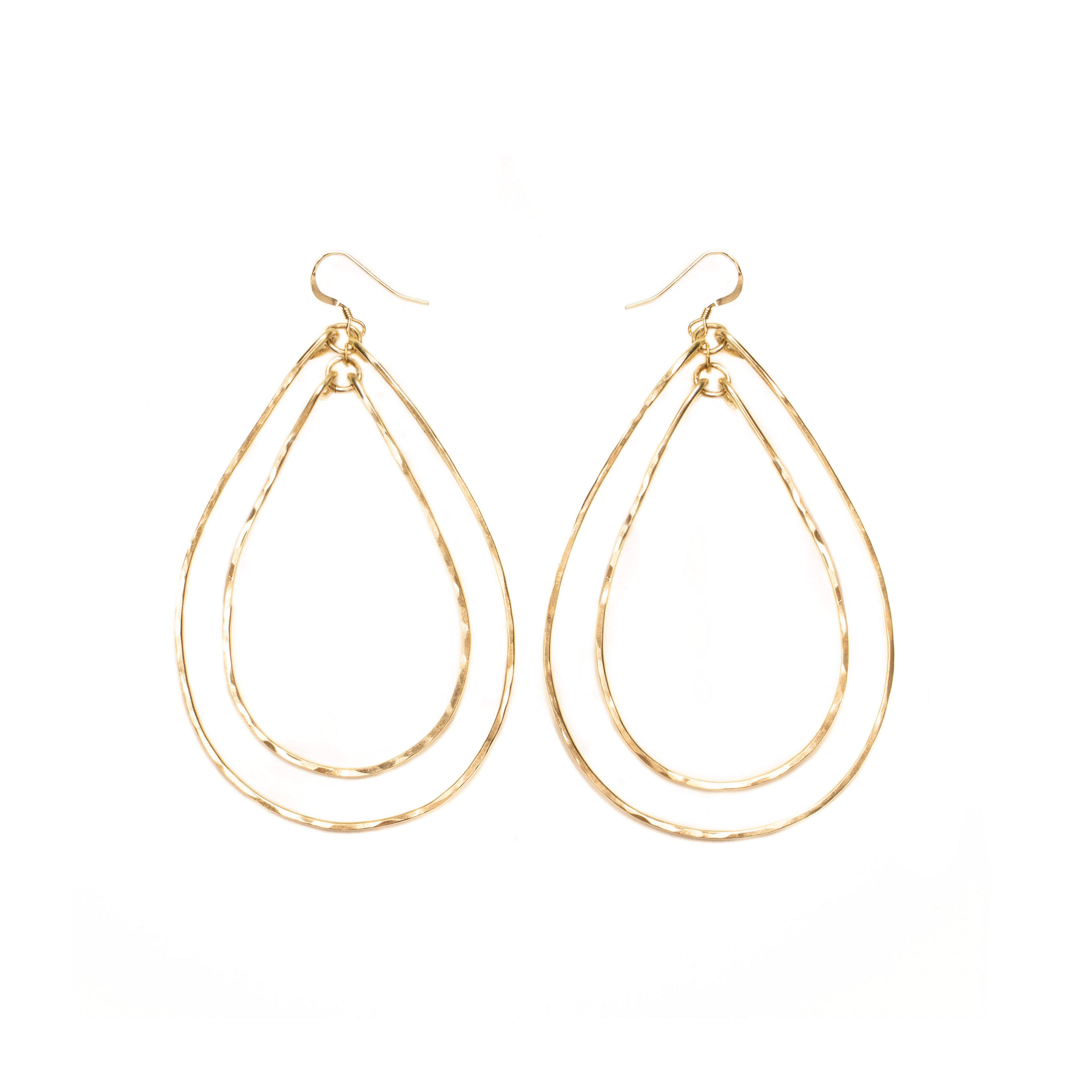 Double Teardrop Earrings